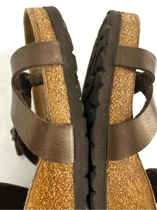 Birkenstock Mayari Toe Loop Sandals Women’s Size 10 Birko Flor Metallic Brown - Picture 10 of 16